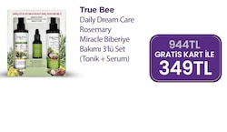 True Bee Daily Dream Care Rosemary Miracle Biberiye 3'lü Saç Bakım Seti