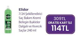 Elidor 7/24 Belirgin Bukleler Şekillendirici 240 ml Saç Kremi