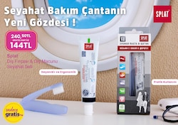 Splat Diş Macunu 40 ml  Diş Fırçası Seyahat Seti