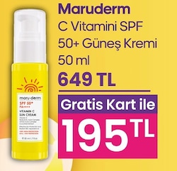 Maru.Derm C Vitamini 50 ml 50 Faktör Güneş Kremi