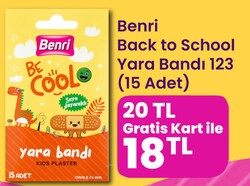 Benri Back to School Yara Bandı 123 15 Adet 