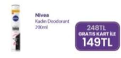 Nivea Invisible For Black & White Clear 200 ml Kadın Deodorant
