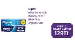 Signal White System Diş Macunu 75 ml + White Now Original 75 ml 