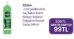 Elidor 7/24 Belirgin Bukleler Şekillendirici 240 ml Saç Kremi