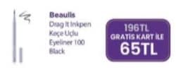 Beaulis Drag It Inkpen Keçe Uçlu Eyeliner 100 Black