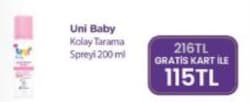 Uni Baby Kolay Saç Tarama Spreyi 200 ml