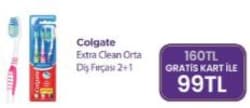Colgate Extra Clean Orta 2+1 Diş Fırçası