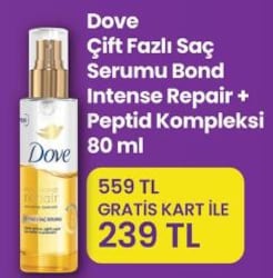 Dove Bond Intense Repair Çift Fazlı Saç Serum 80 ml