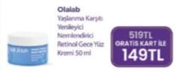 Olalab Yaşlanma Önleyici Retinol Gece Kremi 50 ml