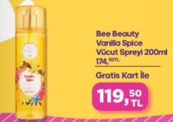 Bee Beauty Vanilla Spice 200 ml Vücut Spreyi