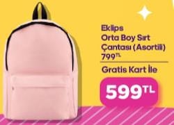 Eklips Orta Boy Sırt Çantası Asortili
