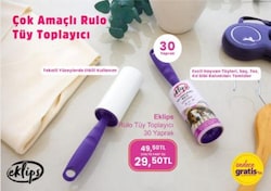 Eklips Rulo Tüy Toplayıcı 30 Yaprak