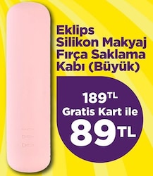 Eklips Silikon Makyaj Fırça Saklama Kabı (Büyük)