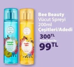Bee Beauty Vücut Spreyi 200 ml Çeşitleri