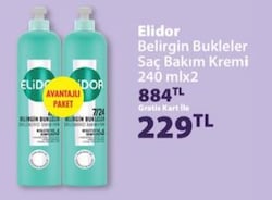Elidor Belirgin Bukleler Saç Bakım Kremi 240 mlx2