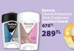 Rexona Clinical Protection Stick Deodorant Çeşitleri/Adedi