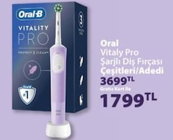 Oral Vitaly Pro Şarjlı Diş Fırçası Çeşitleri