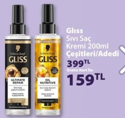 Gliss Sıvı Saç Kremi 200 ml Çeşitleri