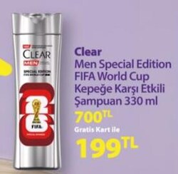 Clear Men Special Edition FIFA World Cup Kepeğe Karşı Etkili Şampuan 330 ml