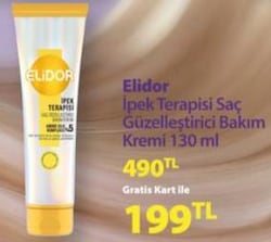 Elidor İpek Terapisi Saç Güzelleştirici Bakım Kremi 130 ml