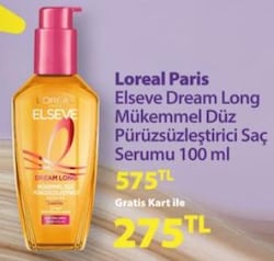 Loreal Paris Elseve Dream Long Mükemmel Düz Pürüzsüzleştirici Saç Serumu 100 ml