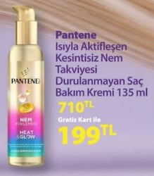 Pantene Isıyla Aktifleşen Kesintisiz Nem Takviyesi Durulanmayan Saç Bakım Kremi 135 ml