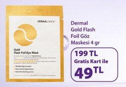 Dermal Gold Flash Foil Göz Maskesi 4 gr
