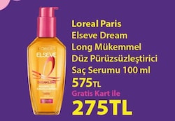 Loreal Paris Elseve Dream Long Mükmmel Düz Pürüzsüzleştirici Saç Serumu 100 ml
