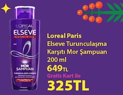 Loreal Paris Elseve Turunculaşma Karşıtı Mor Şampuan 200 ml