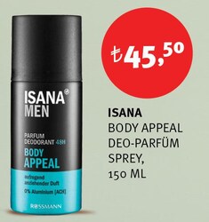 Isana Body Appeal Deo-Parfüm Sprey 150 ml