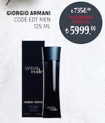 Giorgio Armani Code EDT 125 ml Erkek Parfüm