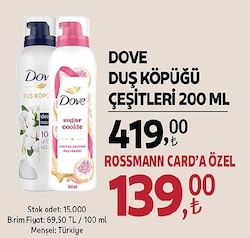 Dove Duş Köpüğü Depply Nourishing 200 ml