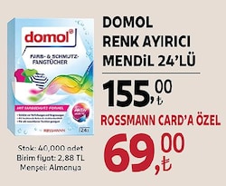 Domol Renk Koruyucu Mendil 24'lü