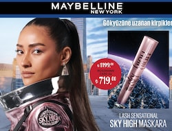 Maybelline New York Lash Sensational Sky High Siyah Maskara