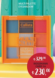 Callista Multi Palette Eyeshadow Göz Farı Paleti 101 Colors On Fire
