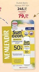 Sun Ozon Spf 50+ Hassas Dudak Bakım Stick 4,8 gr