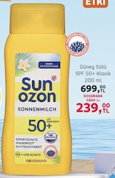 Sun Ozon Spf 50+ 200 ml Güneş Sütü