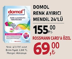 Domol Renk Koruyucu Mendil 24'lü