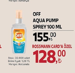 Off Sinek Kovar Losyon 100 ml