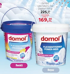 Domol Oxi 750 gr Renklilere Özel Toz Leke Çıkarıcı