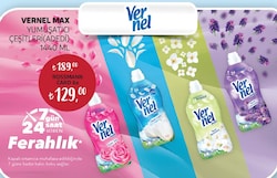 Vernel Max Yumuşatıcı 60 Yıkama 1.44 lt