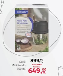 Ideenwelt Şarjlı Mini Rondo 350 ml