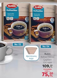 Rubin No:2 100'lü Doğal Kahverengi Filtre Kahve Kağıdı