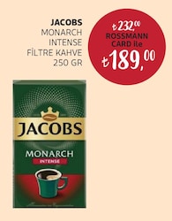 Jacobs Monarch Intense Filtre Kahve 250 gr