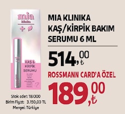 Mia Klinika Kaş Kirpik Serumu 6.5 ml
