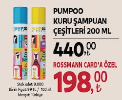 Pumpoo Spanish Summer Kuru Şampuan 200 ml