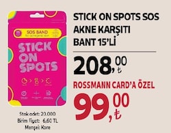 Stick On Spots Sos Akne Bandı 15'li