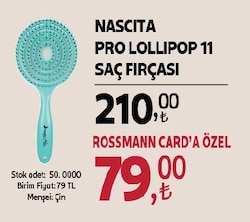 Nascita Saç Fırçası Pro Lollipop 11 1 adet