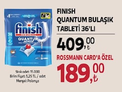 Finish Quantum Bulaşık Makinesi Tableti 36'lı