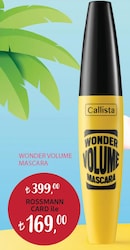 Callista Wonder Volume Mascara Hacim Ve Kıvırma Etkili Maskara Siyah